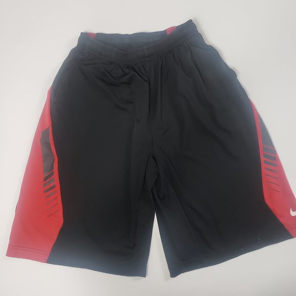 Nike Fit Mens XL Black Red Activewear Shorts - Picture 1 of 8